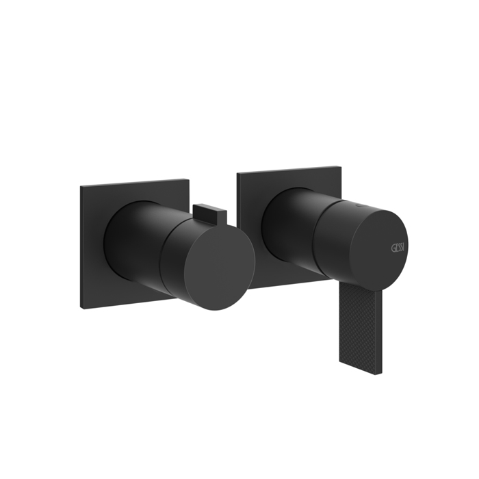 Фото Смеситель Gessi Inverso Diamantato 73638#299 для душа, черный матовый
