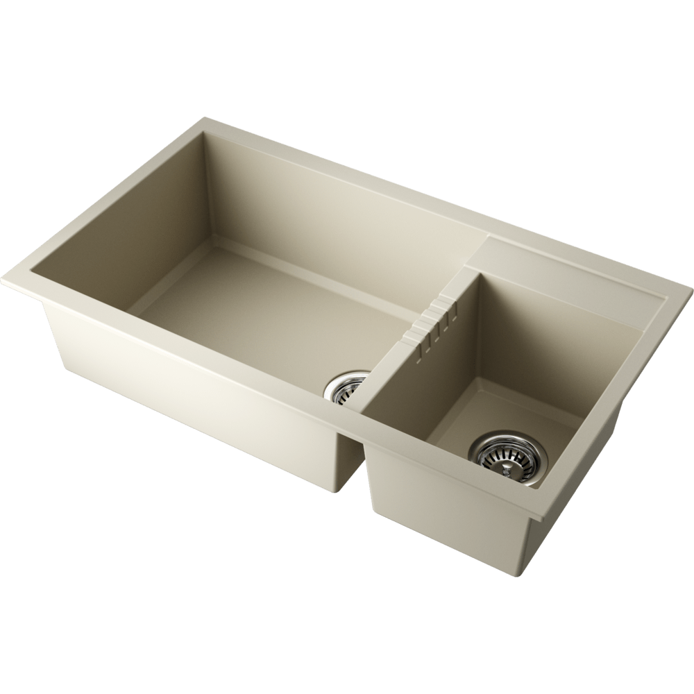 Фото Кухонная мойка Omoikiri Tedori 86-2-LB-BE 4993933 ваниль