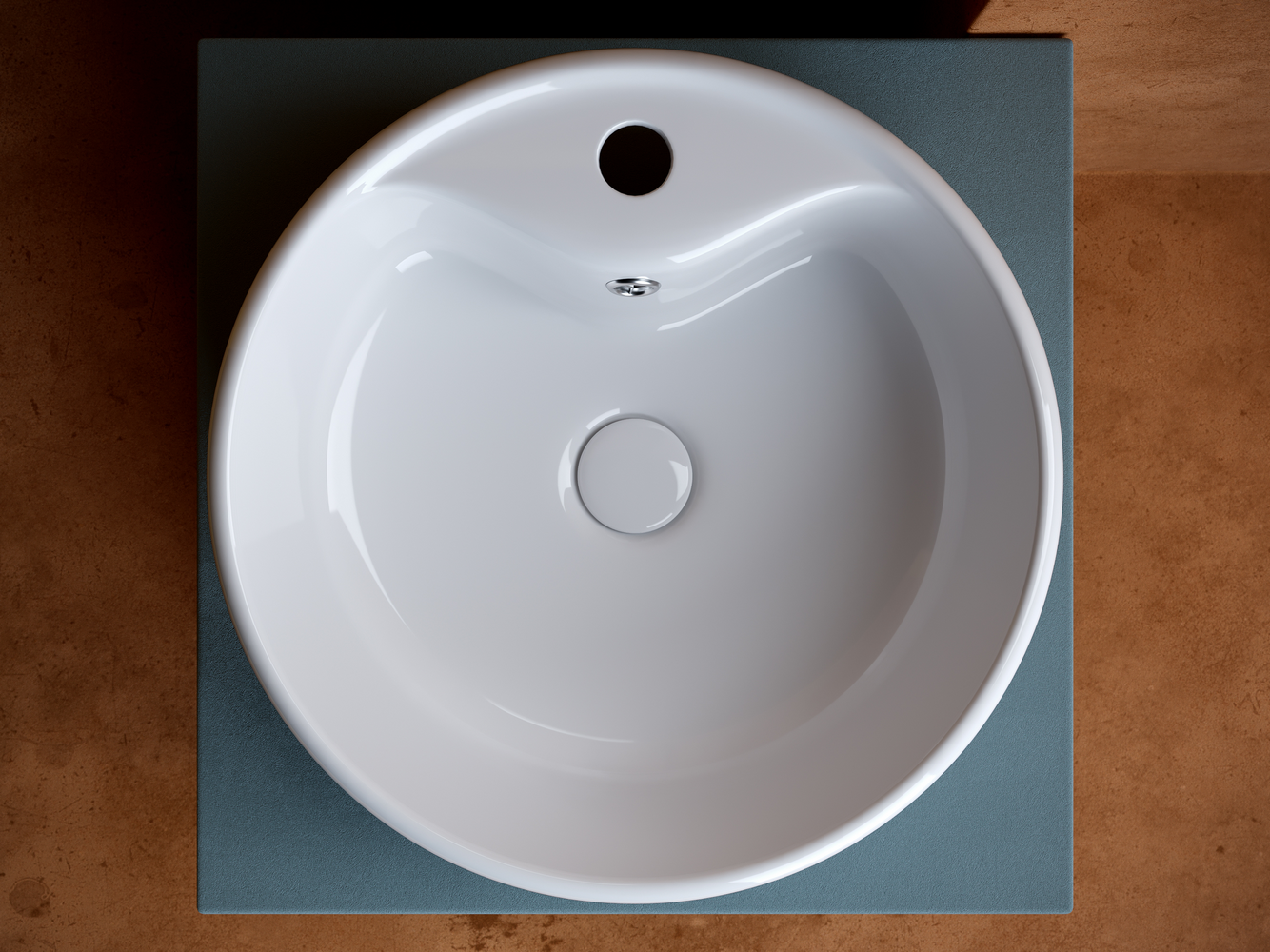 Фото Раковина Ceramicanova Element CN5027 накладная 40 × 40 × 15 см, белый глянцевый