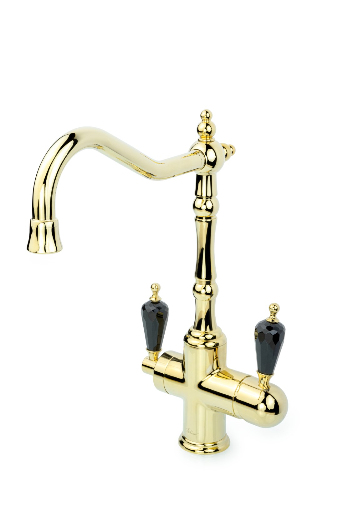 Фото Смеситель для кухни Boheme Tradizionale 112-BSW с краном под фильтр золото