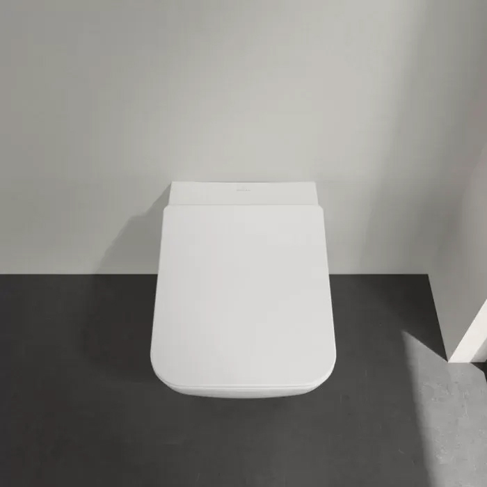 Фото Унитаз подвесной Villeroy & Boch Venticello 4611RL01, безободковый, с сиденьем с микролифтом, белый глянцевый