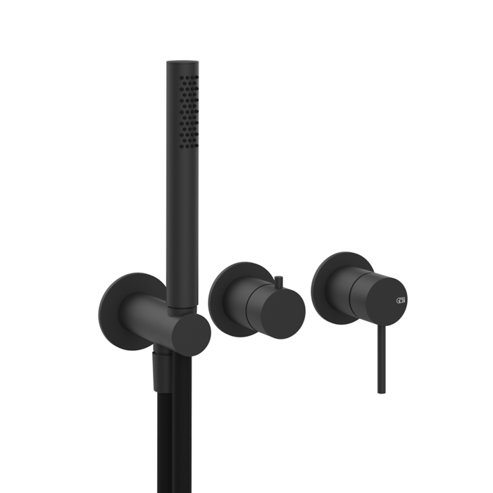 Фото Смеситель Gessi Gessi316 54039#299 для душа, черный матовый