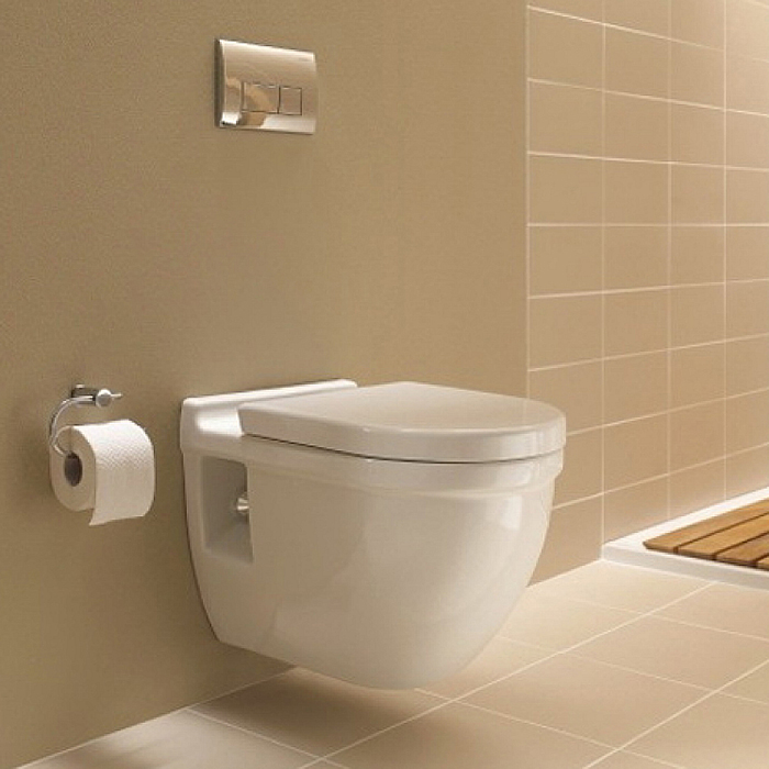 Фото Унитаз подвесной Duravit Starck 3 42000900A1, с сиденьем с микролифтом, белый глянцевый