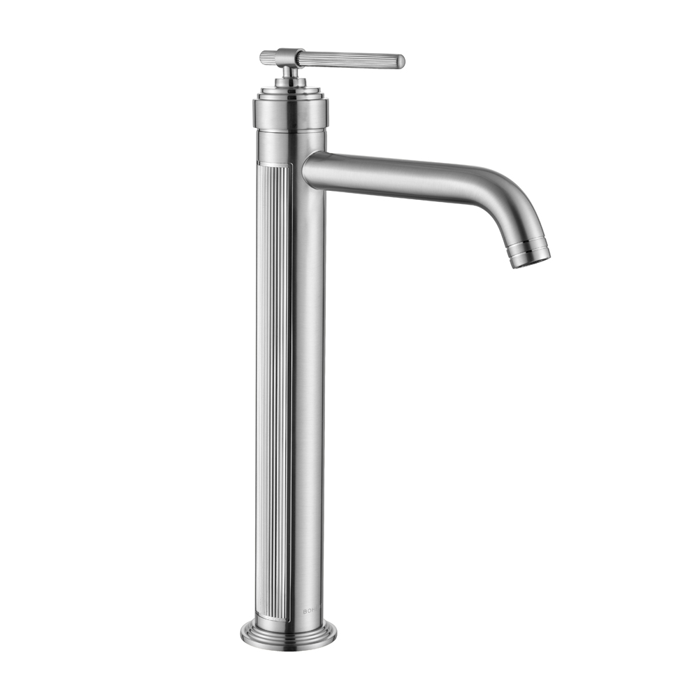 Фото Смеситель для раковины Boheme Eterna 172-NB высокий nickel brush, никель матовый