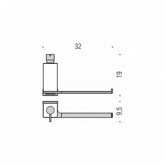 Фото Дозатор Colombo Look B1674.NM-VAN подвесной черный матовый