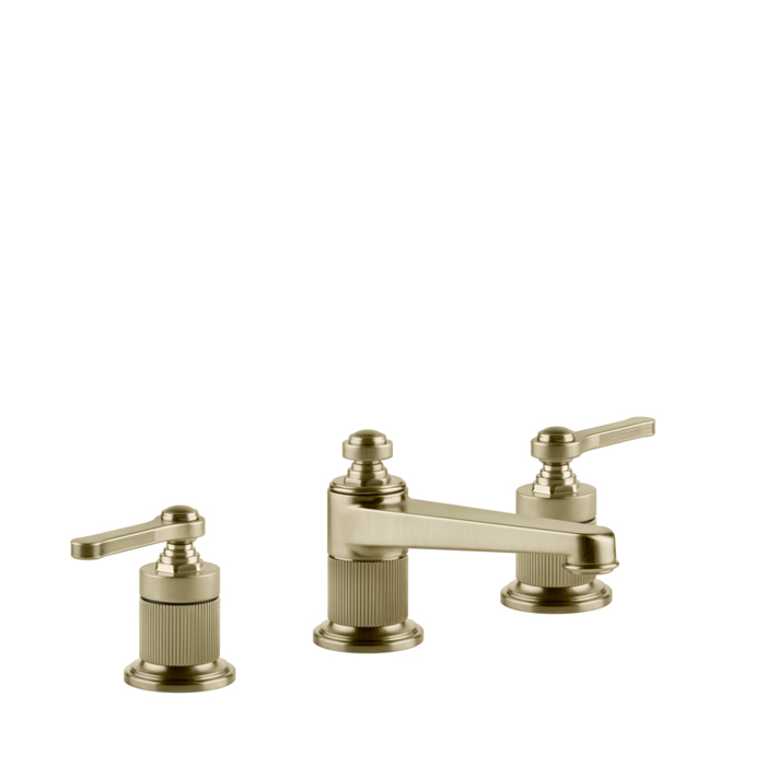 Фото Смеситель Gessi Venti20 65011#727 для раковины с донным клапаном, латунь браш pvd