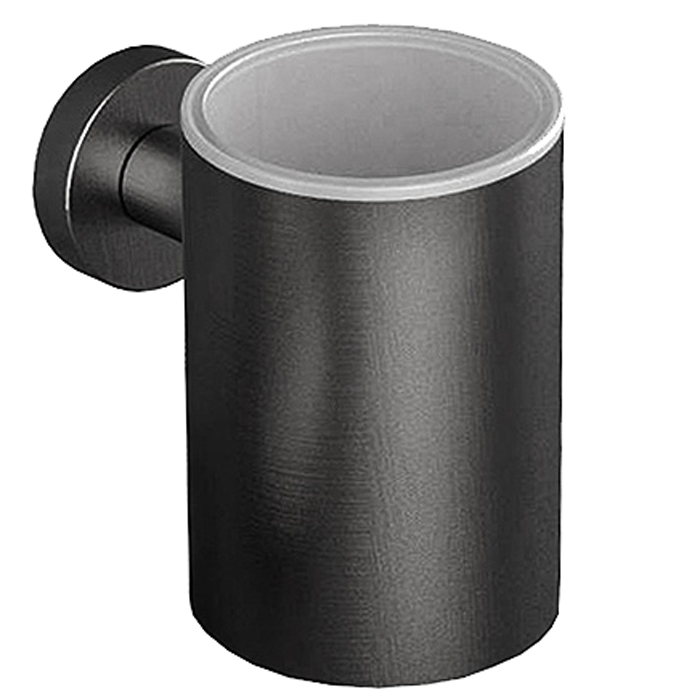 Фото Стакан Colombo Plus W4902.GL подвесной графит глянец