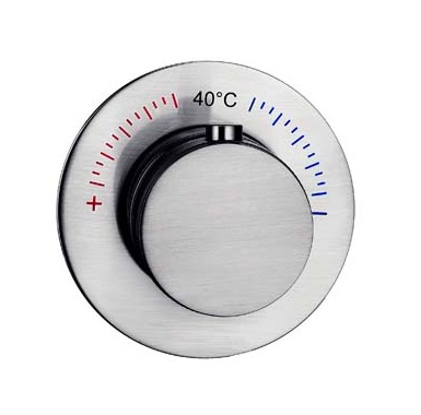 Фото Смеситель для душа Boheme Uno 627-T-INOX встраиваемый термостатический, брашированная нержавеющая сталь