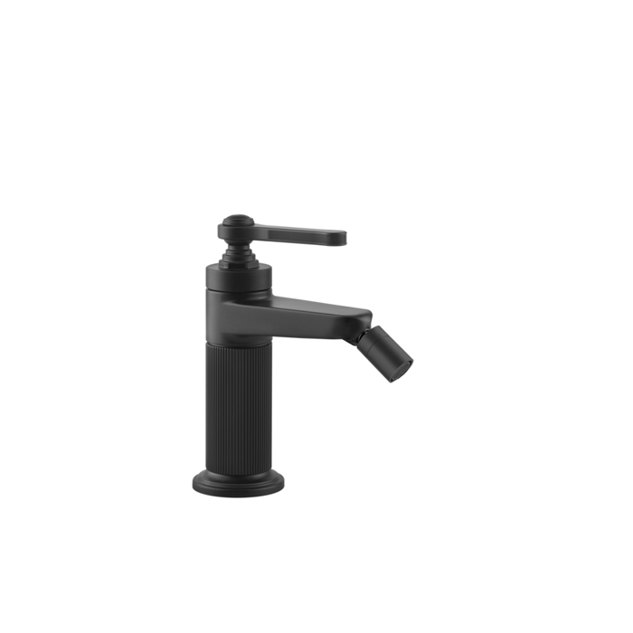 Фото Смеситель Gessi Venti20 65007#299 для биде с донным клапаном, черный матовый