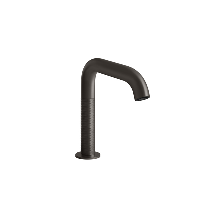 Фото Смеситель Gessi Gessi316 54281#707 для раковины электронный, черный хром браш pvd