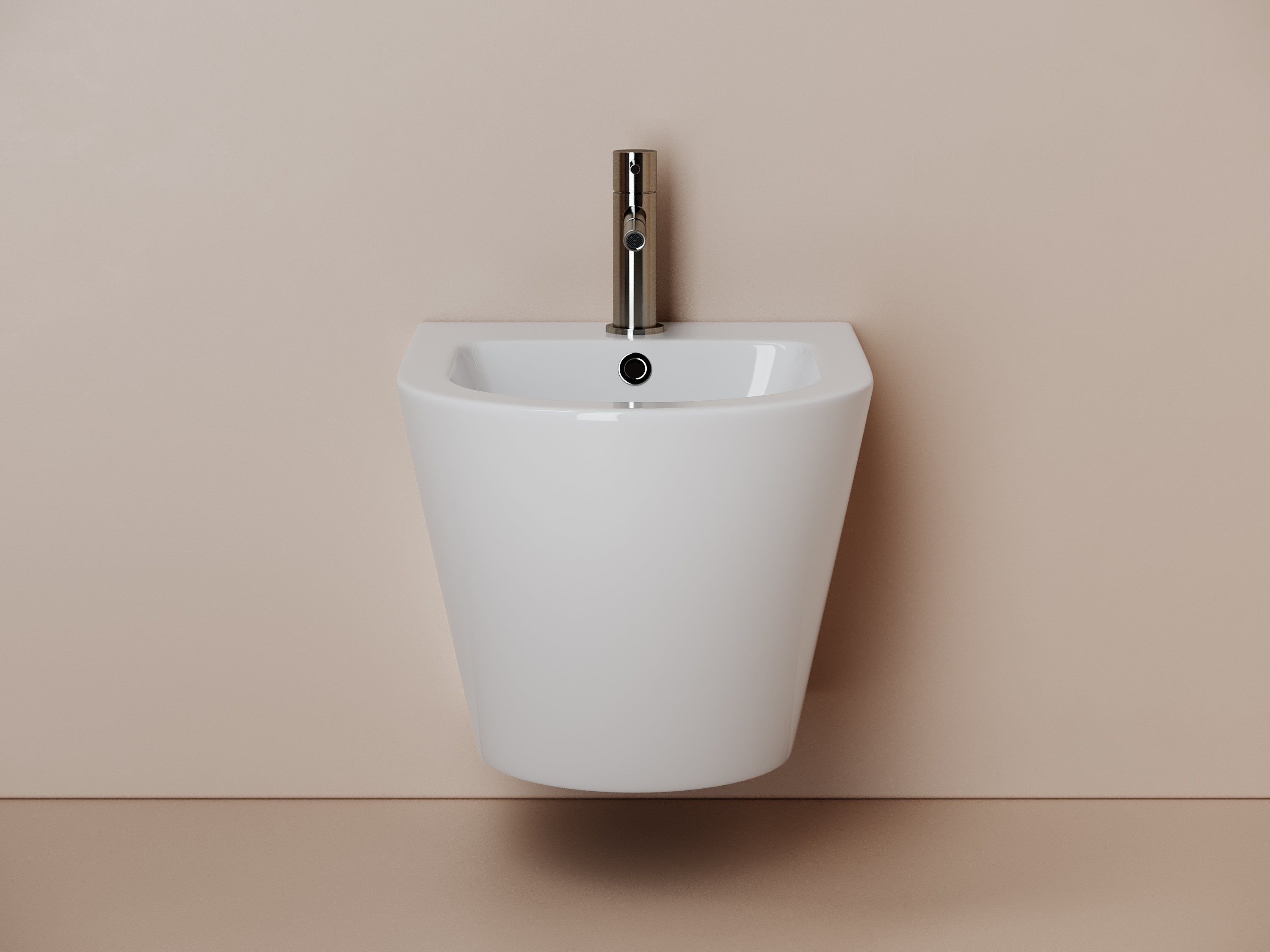 Фото Биде Ceramicanova Alba CN11006 подвесное, белый глянцевый