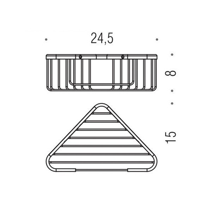Фото Полка Colombo Basic B2733.NM подвесная черный матовый
