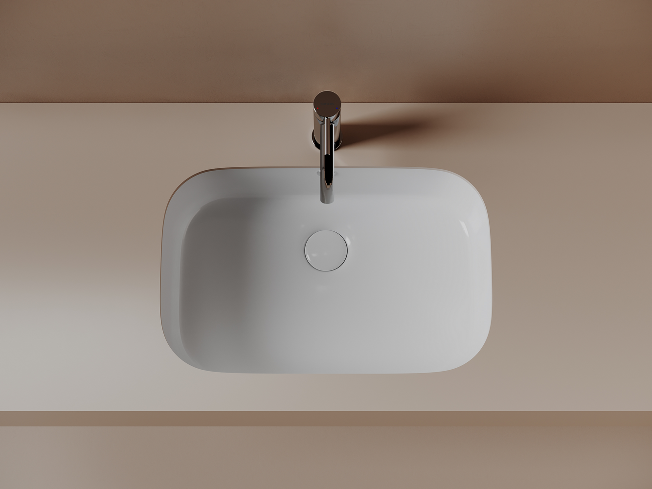 Фото Раковина Ceramicanova Era CN15006 встраиваемая под столешницу 57 × 39,5 × 19 см, белый глянцевый