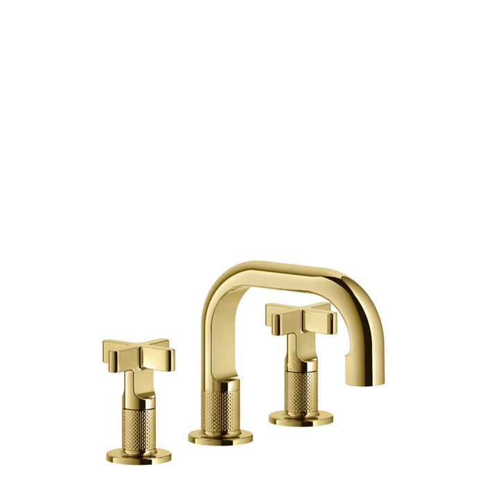 Фото Смеситель Gessi Inciso 58112#246 для раковины, золото глянец pvd
