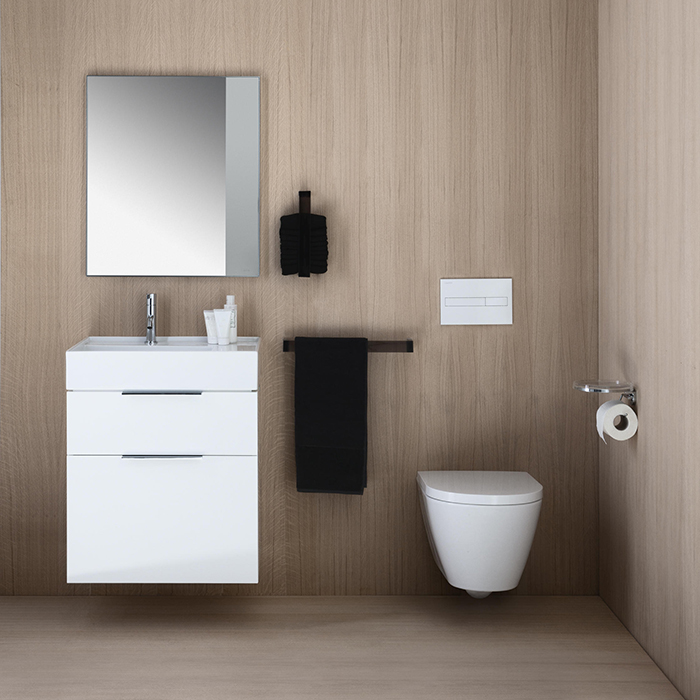 Фото Унитаз подвесной Laufen Kartell 8.2033.7.000.000.1, безободковый, без сиденья, белый глянцевый