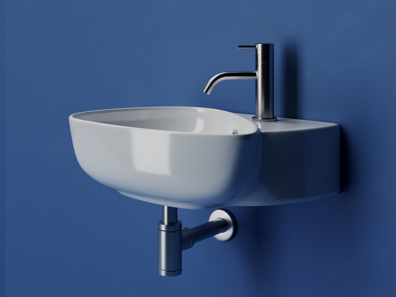 Фото Раковина Ceramicanova Element CN5049 подвесная 49,5 × 35 × 15,5 см, белый глянцевый