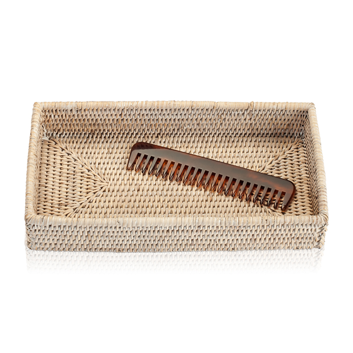Фото Лоток Decor Walther Basket 0932091 настольный 30x16 см, ротанг светлый