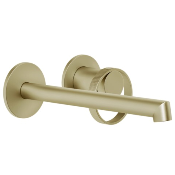 Фото Смеситель Gessi Anello 63383#727 для раковины, латунь браш pvd