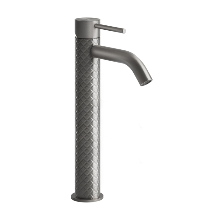 Фото Смеситель Gessi Gessi316 54109#239 для раковины, нержавеющая сталь браш