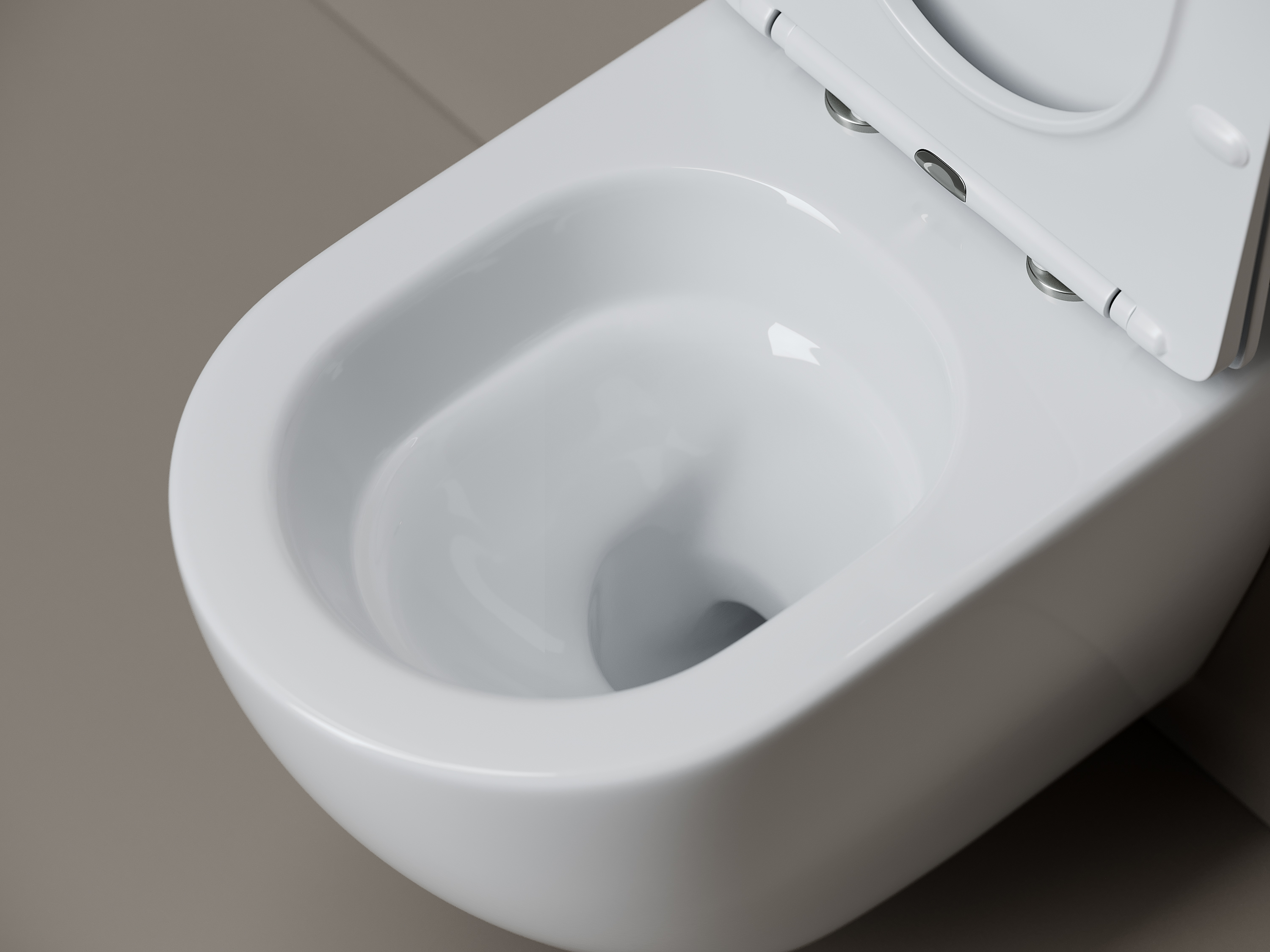Фото Унитаз Ceramicanova Mia CN1805T с сиденьем подвесной, белый глянцевый