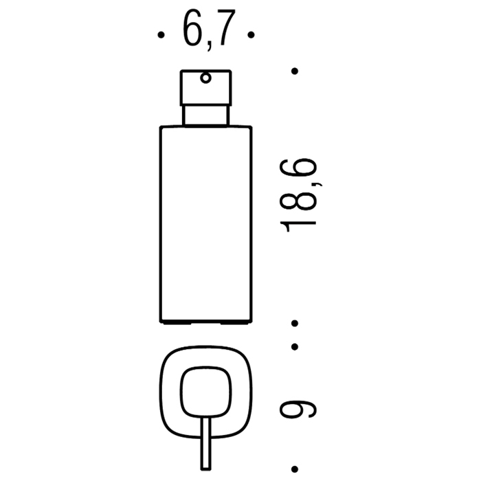 Фото Дозатор Colombo Trenta B9341.CR настольный хром глянец