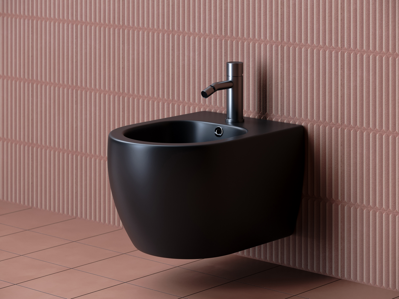 Фото Биде Ceramicanova Play CN3002MB подвесное, черный матовый