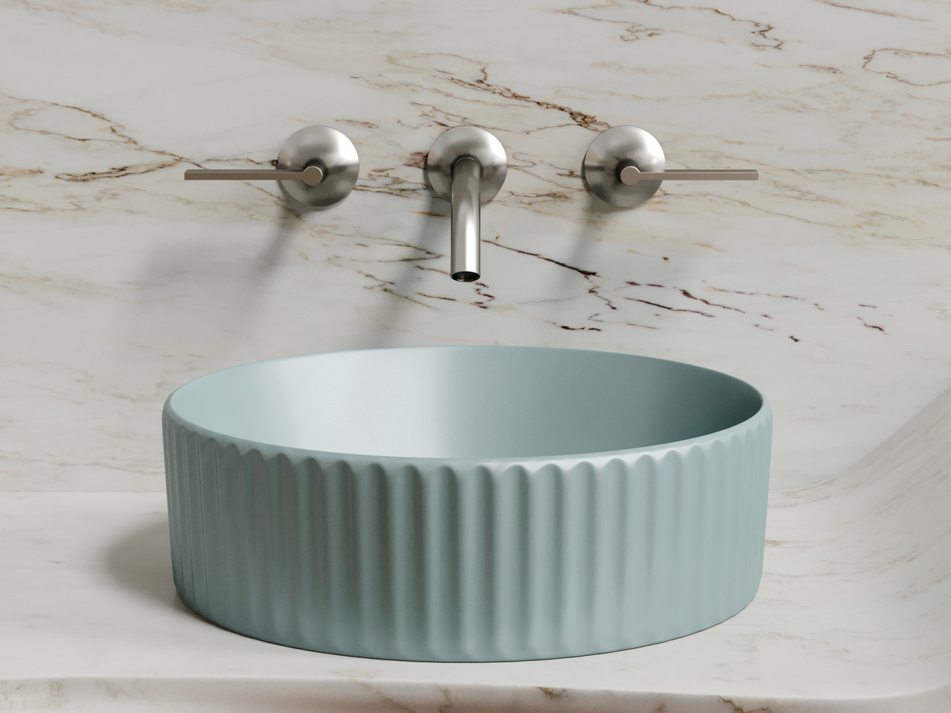 Фото Раковина Ceramicanova Element CN6057MLG накладная 36 × 36 × 11,5 см, зеленый матовый