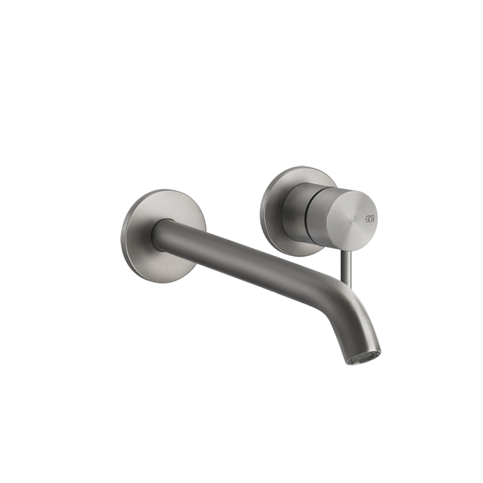 Фото Смеситель Gessi Gessi316 54086#239 для раковины с изливом, нержавеющая сталь браш