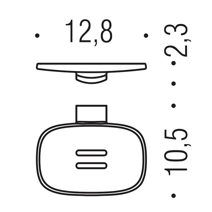 Фото Мыльница Colombo Trenta B3001.NM подвесная черный матовый
