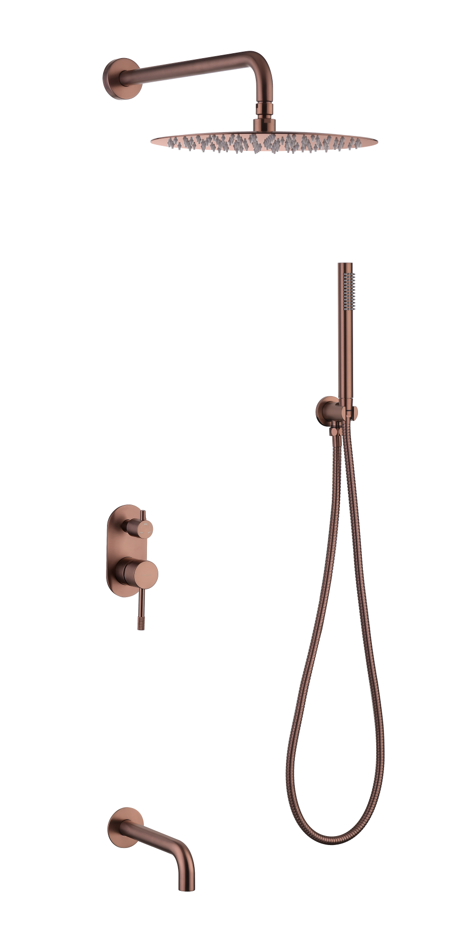 Фото Душевая система Boheme Uno 464-2-CB медь браш