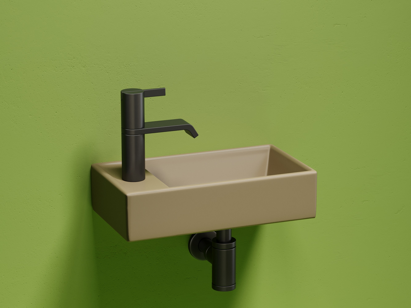 Фото Раковина Ceramicanova Element CN6051RMC подвесная 40,7 × 21,7 × 10 см, капучино матовый