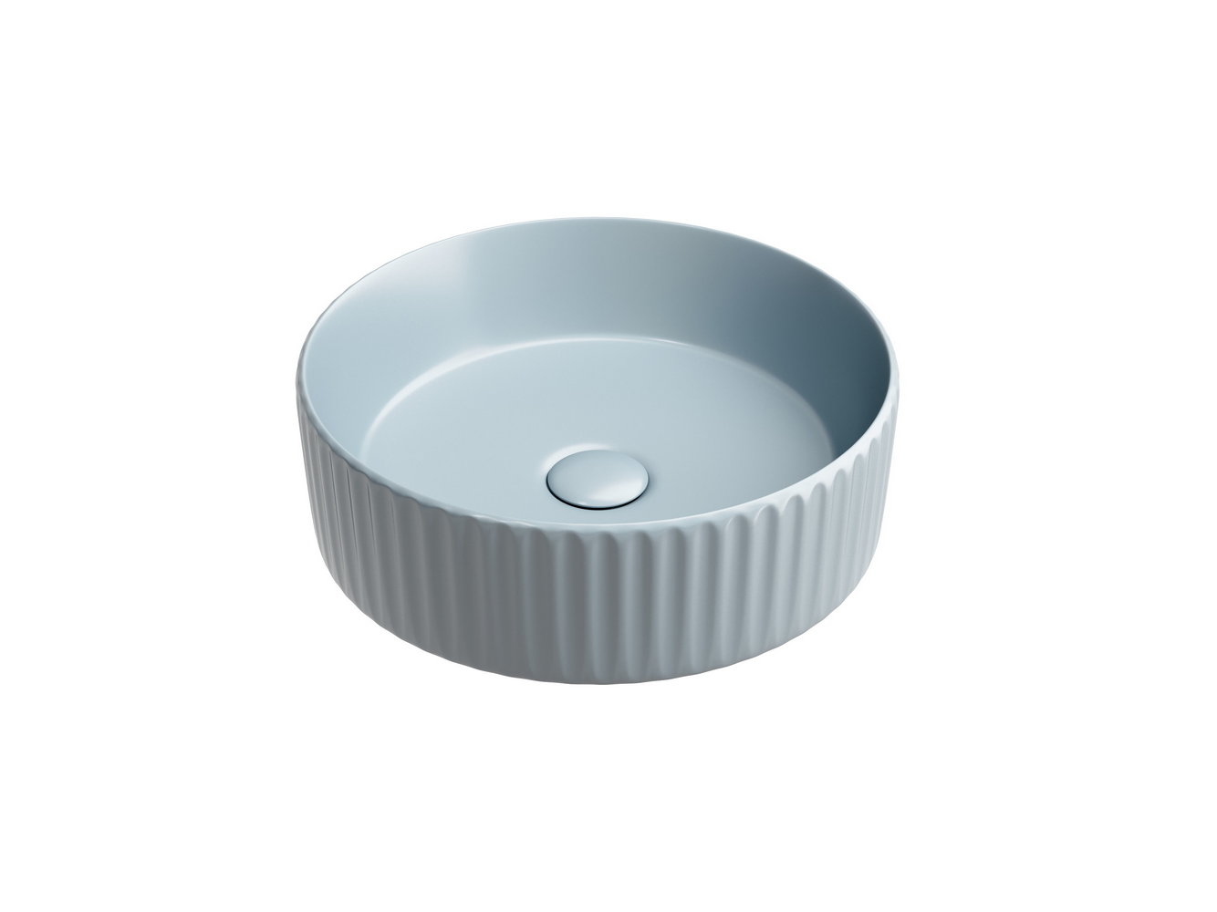 Фото Раковина Ceramicanova Element CN6057MHL накладная 36 × 36 × 11,5 см, серо-голубой матовый