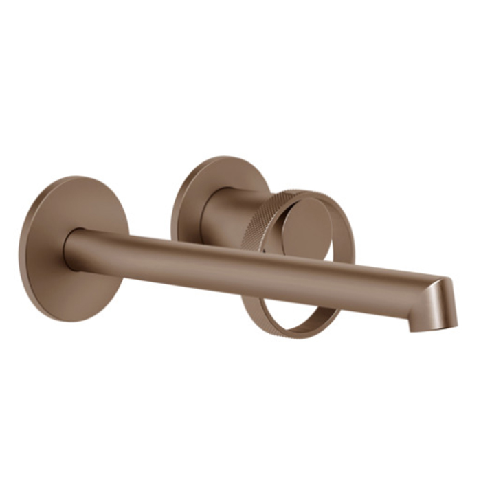 Фото Смеситель Gessi Anello 63383#708 для раковины, медь браш pvd