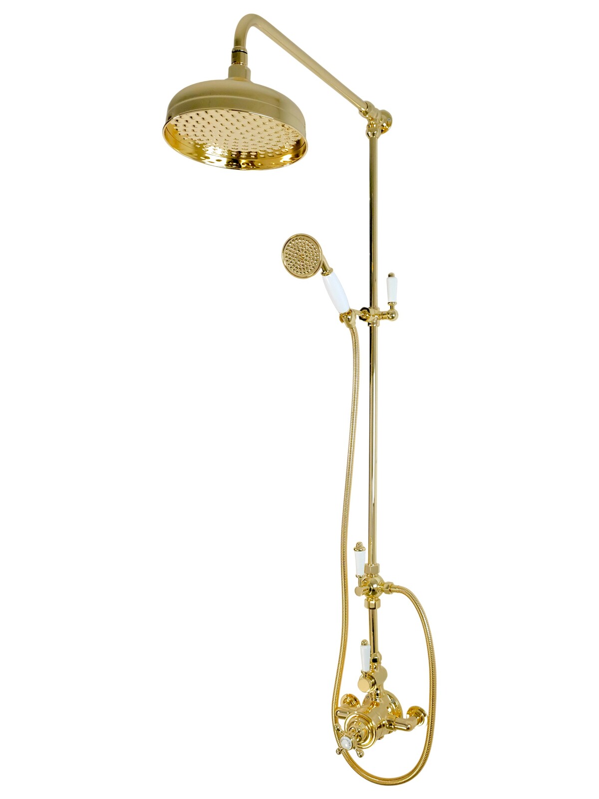Фото Душевая стойка Migliore King 32880 с термостатом, золото глянец