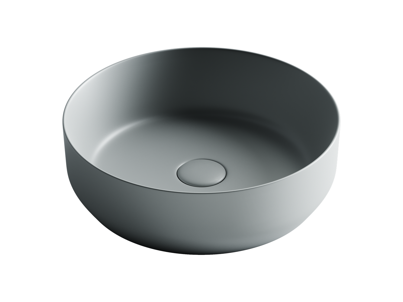 Фото Раковина Ceramicanova Element CN6022MH накладная 39 × 39 × 12 см, антрацит матовый