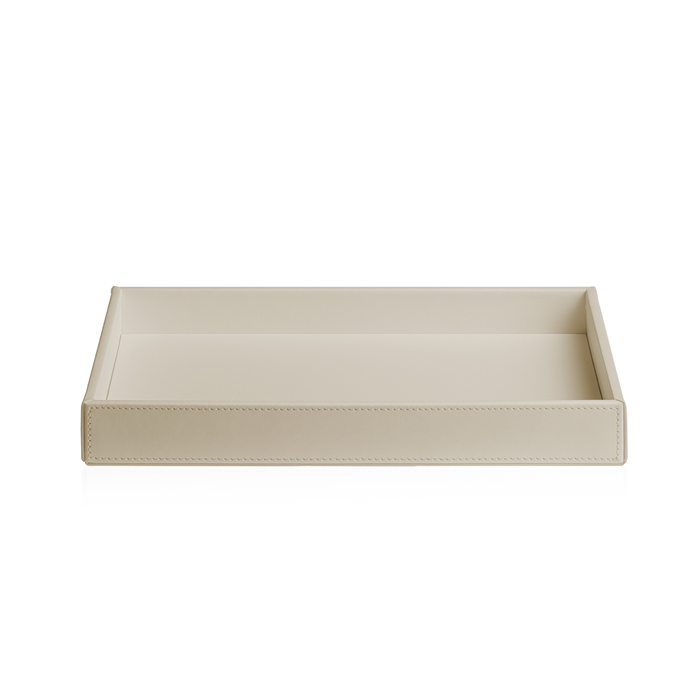 Фото Лоток Decor Walther Brownie 0930147 настольный 22x10,5 см, имитация кожи, цвет песочно-бежевый