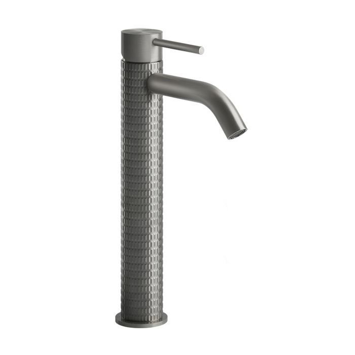 Фото Смеситель Gessi Gessi316 54209#239 для раковины, нержавеющая сталь браш