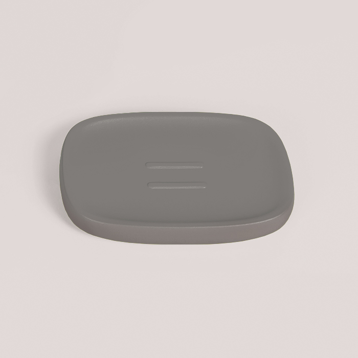 Фото Мыльница Colombo Mood B30400C61 настольная Silver, серый матовый