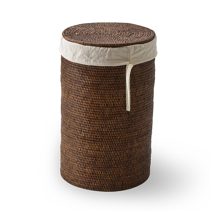 Фото Корзина для белья Decor Walther Basket 0936592 напольная 34x55 см, ротанг темный