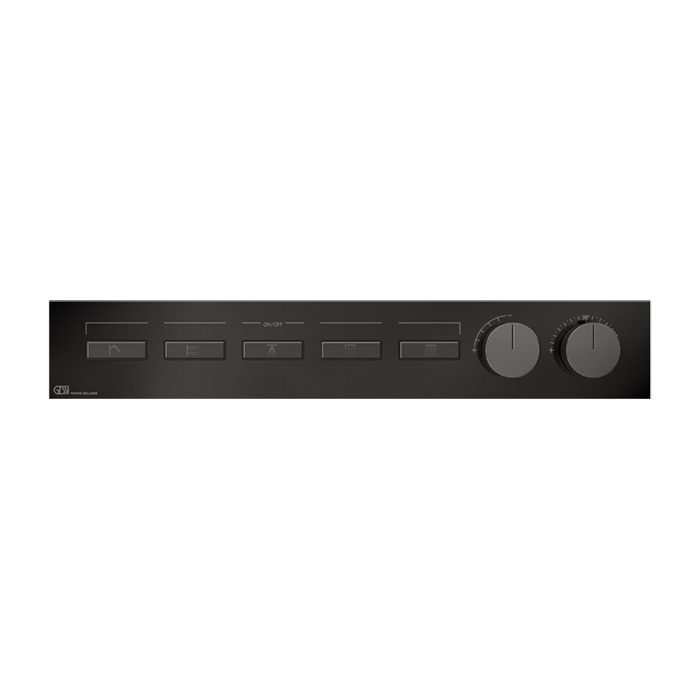 Фото Смеситель Gessi Hi-Fi 63018#706 для душа термостат, черный хром глянец pvd