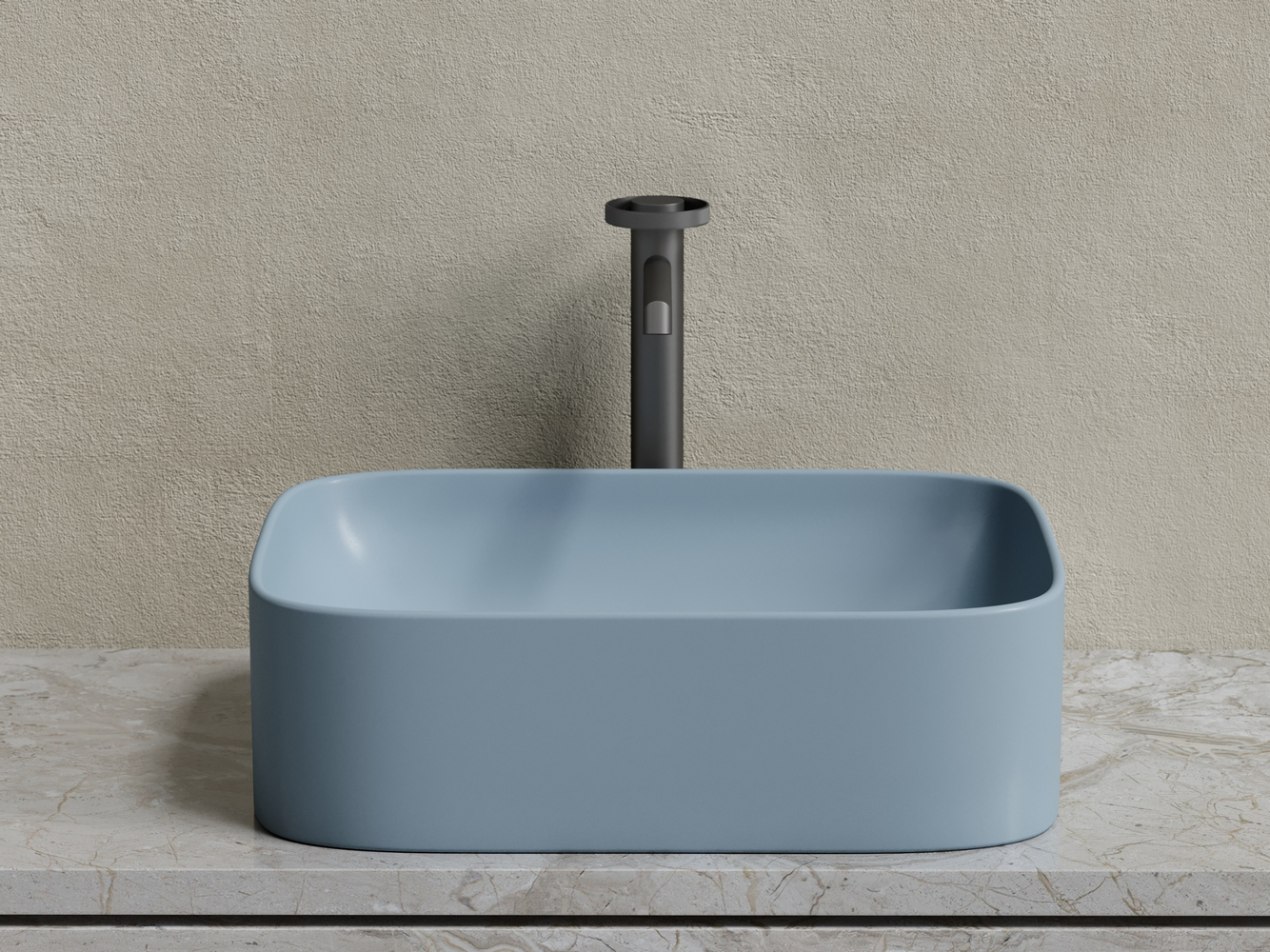 Фото Раковина Ceramicanova Element CN6052MHL накладная 50,5 × 38 × 15 см, серо-голубой матовый
