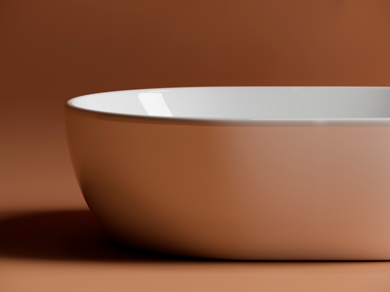 Фото Раковина Ceramicanova Element CN6019 накладная 48 × 35 × 14 см, белый глянцевый