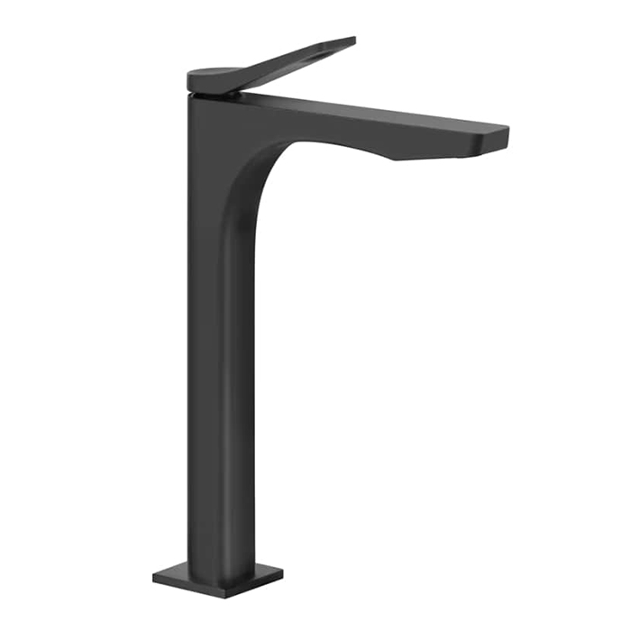 Фото Смеситель Gessi Rilievo 59004#299 для раковины, черный матовый