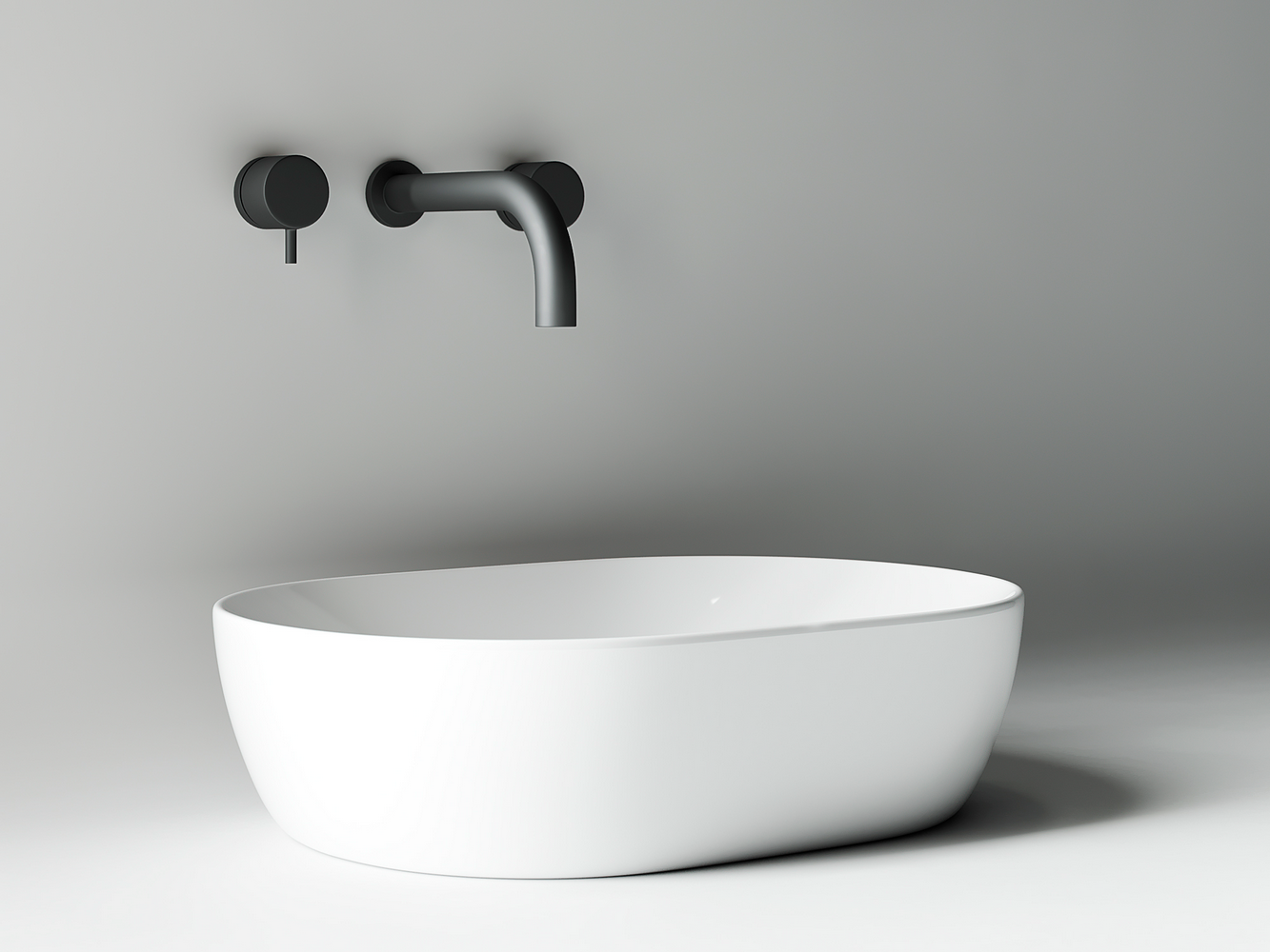 Фото Раковина Ceramicanova Element CN5010 накладная 48 × 35 × 13 см, белый глянцевый