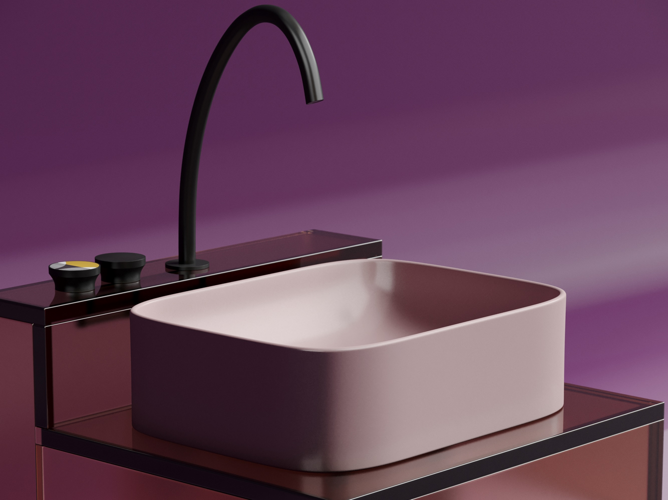 Фото Раковина Ceramicanova Element CN6052MP накладная 50,5 × 38 × 15 см, розовый матовый