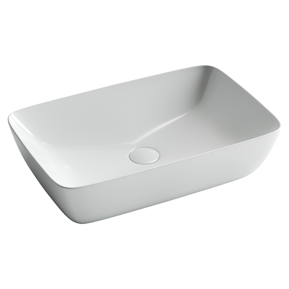 Фото Раковина Ceramicanova Forma CN2003 накладная 59 × 40 × 14,5 см, белый глянцевый