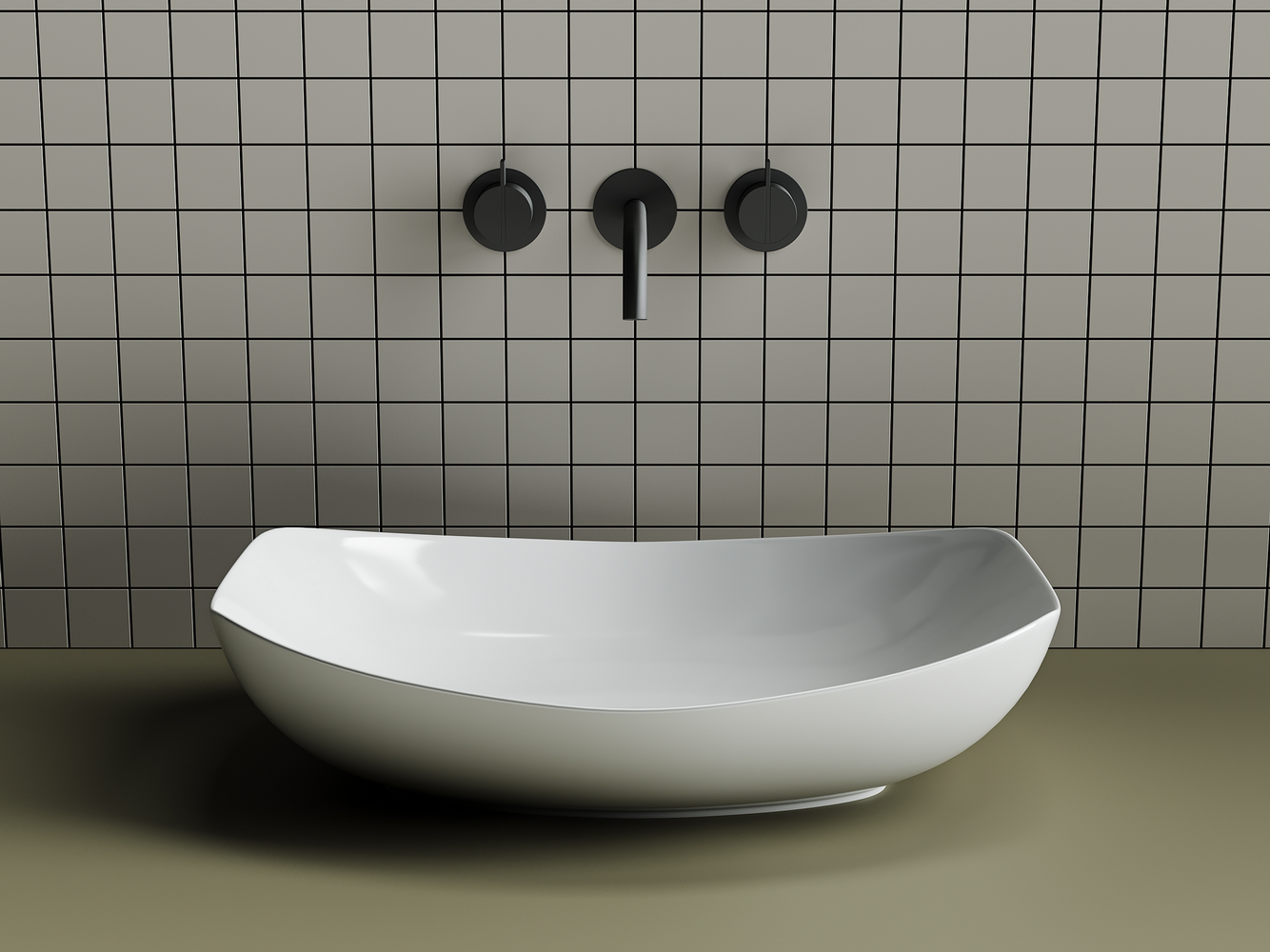 Фото Раковина Ceramicanova Element CN5016 накладная 56 × 40 × 14 см, белый глянцевый
