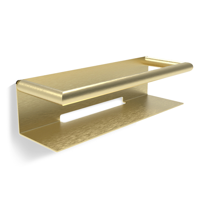 Фото Полка Decor Walther Mikado 0863982 подвесная 30x10 см, золото матовое