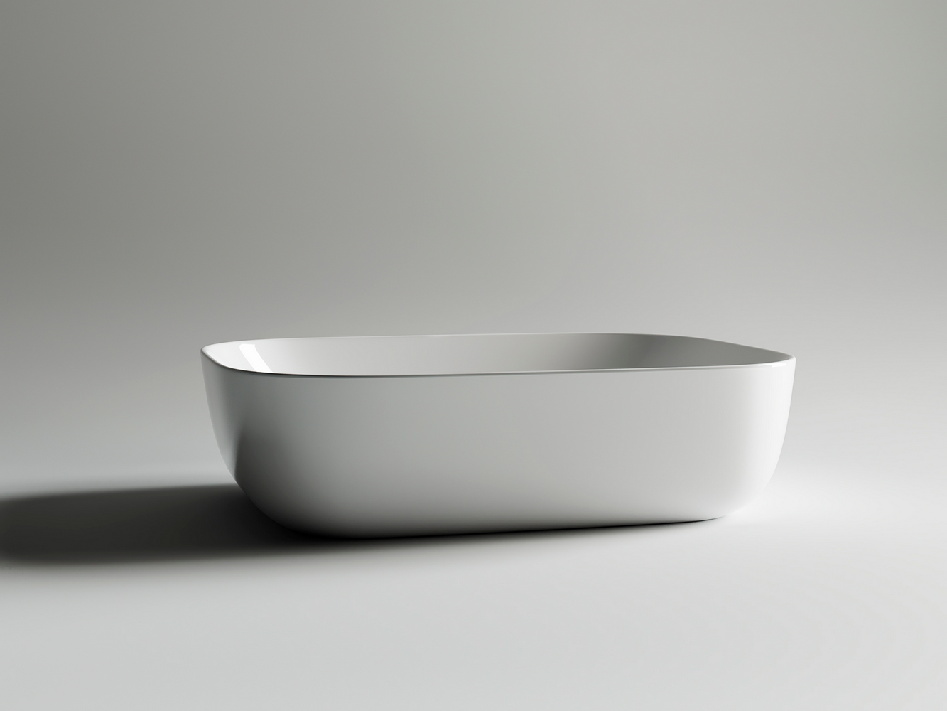 Фото Раковина Ceramicanova Element CN6008 накладная 50,5 × 40 × 15 см, белый глянцевый