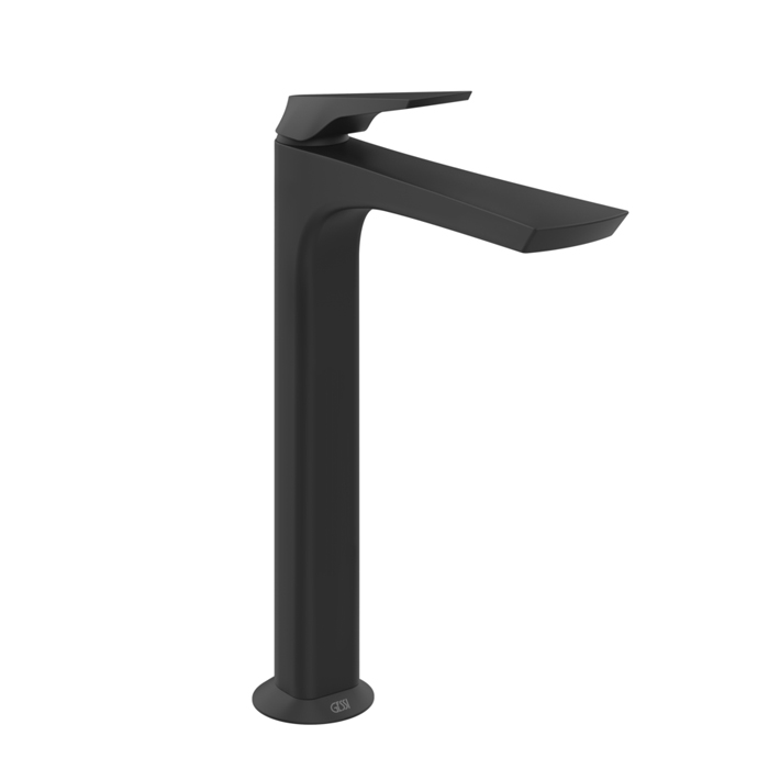 Фото Смеситель Gessi Ventaglio 72053#299 для раковины с донным клапаном, черный матовый